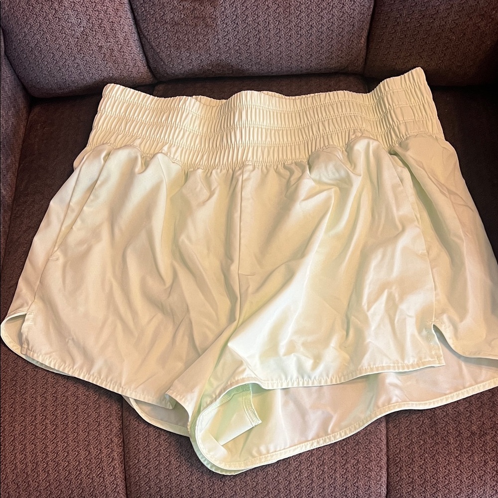 Women's lime green active Shorts